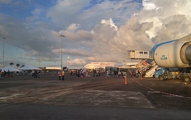 Bozen Brazilianen gestrand  op de luchthaven