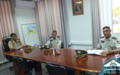 Nieuwe gewestelijke politiecommandant Nickerie bezoekt DC Gobardhan