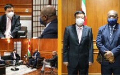 China en Suriname zullen bilaterale betrekkingen bevorderen