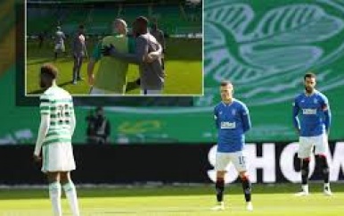 Rivaliteit in Schotse kraker opzij voor statement tegen racisme