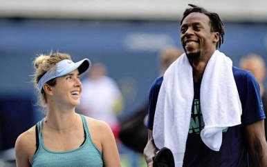 Tennissetje Gaël Monfils en Elina Svitolina stapt in het huwelijksbootje