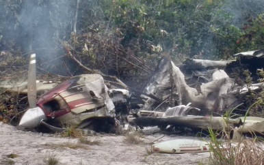 Gecrashte piloot betrokken bij drugstransport naar Suriname veroordeeld in Guyana