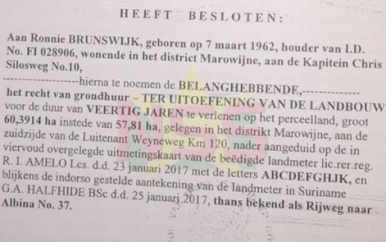 Brunswijk en stichting kregen 297 ha grond