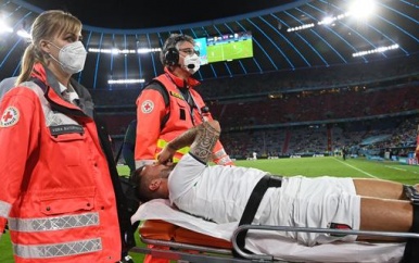 Blessure Spinazzola smet op zege Italië: ‘Hij was een van de besten dit EK’