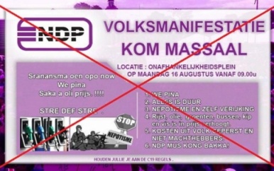 Fake oproep “Flyer” NDP