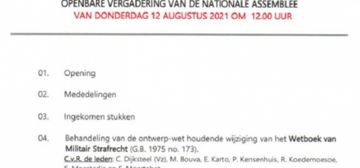 Doodstraf wordt geschrapt uit Wetboek van militair strafrecht