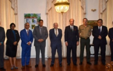 President ontvangt Braziliaanse legertop delegatie