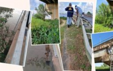 OW Commewijne schoont Wijdenboschbrug op