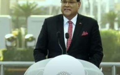 President Santokhi roept potentiële investeerders en zakenpartners op te investeren in Suriname