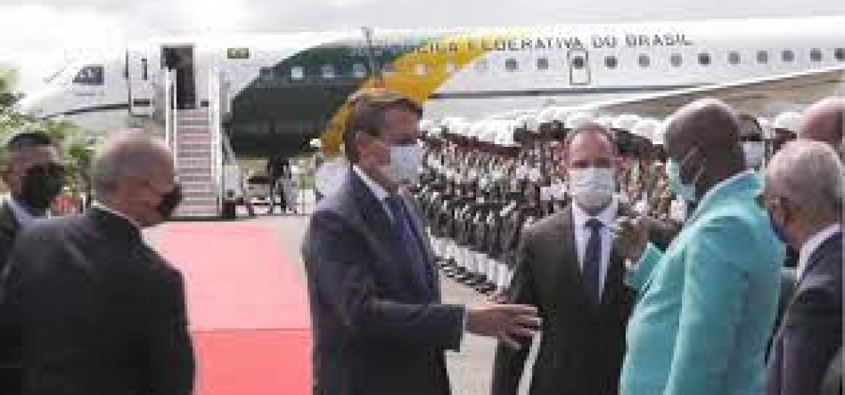 Presidenten Brazilië en Guyana goed aangekomen in Suriname