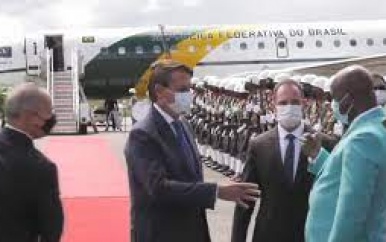 Presidenten Brazilië en Guyana goed aangekomen in Suriname