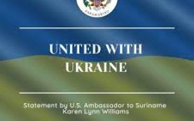 Amerikaanse ambassadeur in Suriname: “Wereld solidair met Oekraïne”