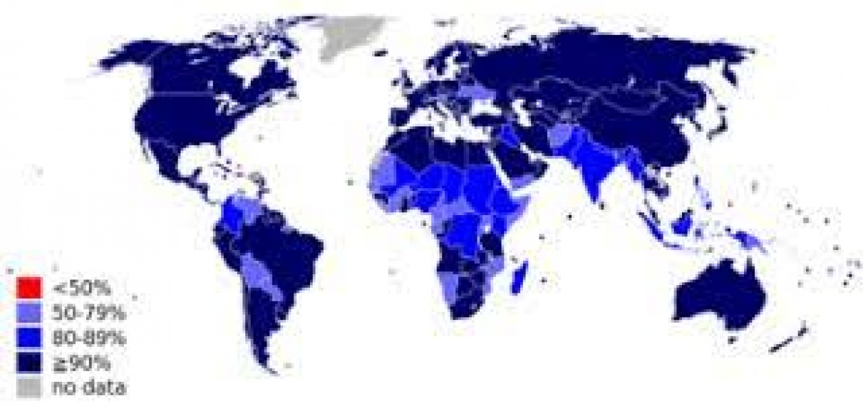 Aantal gevallen van mazelen wereldwijd enorm