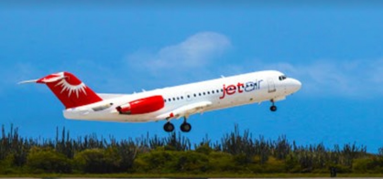 Eerste Jetair vlucht in Suriname