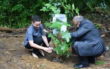 Regionale leiders planten bomen ter herdenking oprichting Caricom
