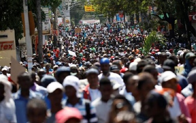 Massa protesten in Haïti