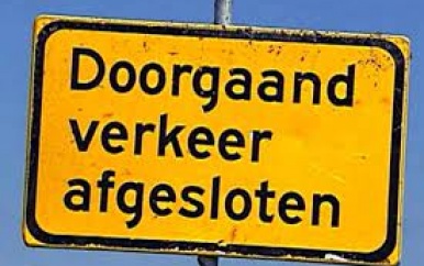 Wegen omgeving Kantongerecht afgesloten vanwege voortzetting 8 decemberproces