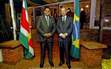 President Santokhi memoreert duurzame relatie bij 200 jaar onafhankelijkheid Brazilië