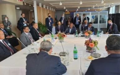 President Santokhi vraagt Duitsland aandacht voor werelduitdagingen