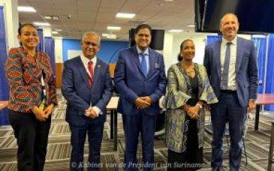President Santokhi bespreekt ondersteuning inzake internationale handel met executive director International Trade Center