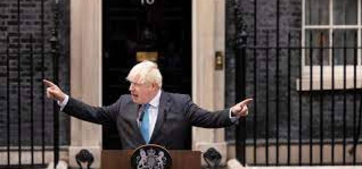 Boris Johnson houdt in Downing Street laatste toespraak als Britse premier