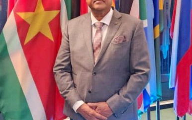 President Santokhi woont opening 77e Algemene Vergadering Verenigde Naties bij