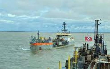 MAS informeert scheepvaart over baggerwerkzaamheden vaargeul Surinamerivier
