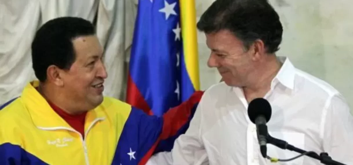 Presidenten van Venezuela en Colombia ontmoeten elkaar