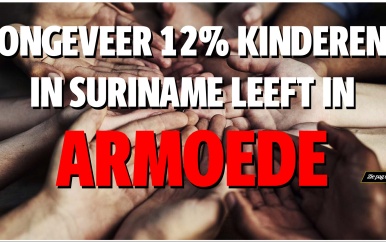 12% van Surinaamse kinderen leeft in armoede