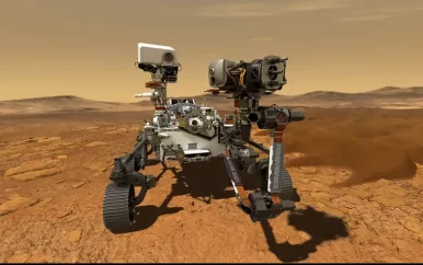 Marsrover maakt eerste geluidsopname van een stofduivel op Mars