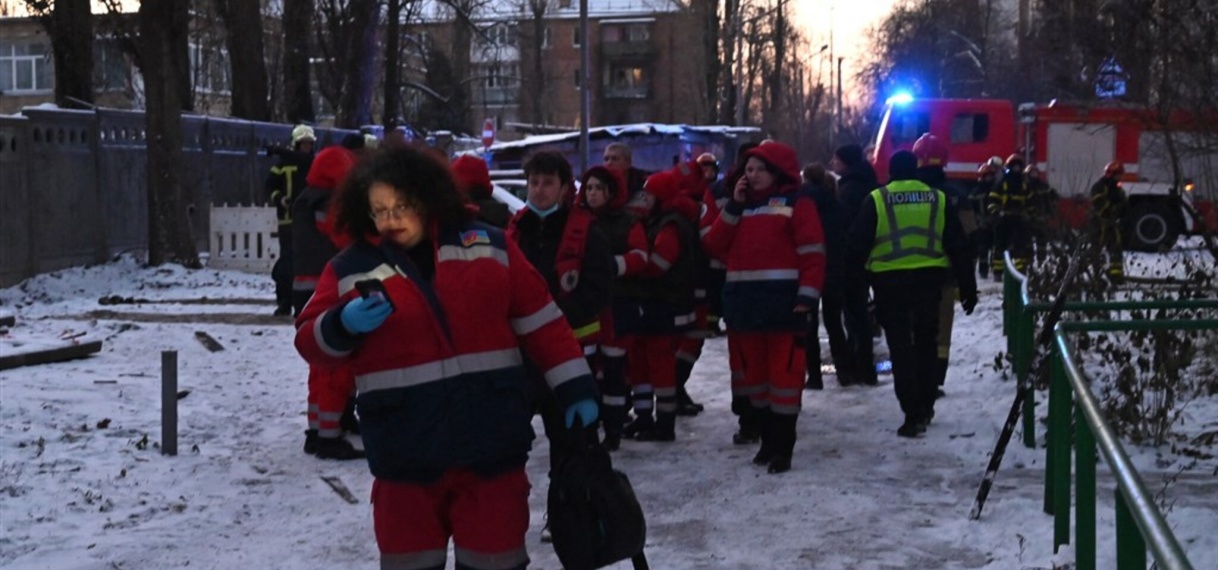 Explosies in centrum Kiev, Oekraïne meldt dertien droneaanvallen door Rusland