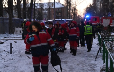 Explosies in centrum Kiev, Oekraïne meldt dertien droneaanvallen door Rusland