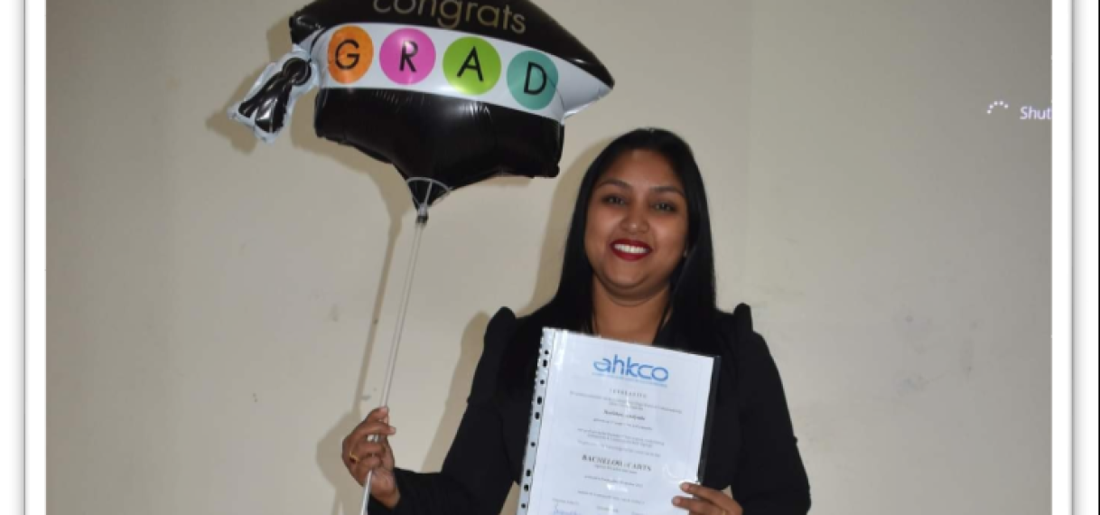 ADEK afgestudeerde houdt presentatie in Guyana
