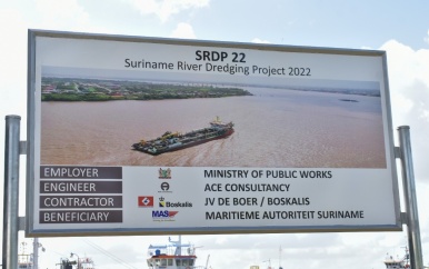 Baggerproject Surinamerivier nadert afrondingfase