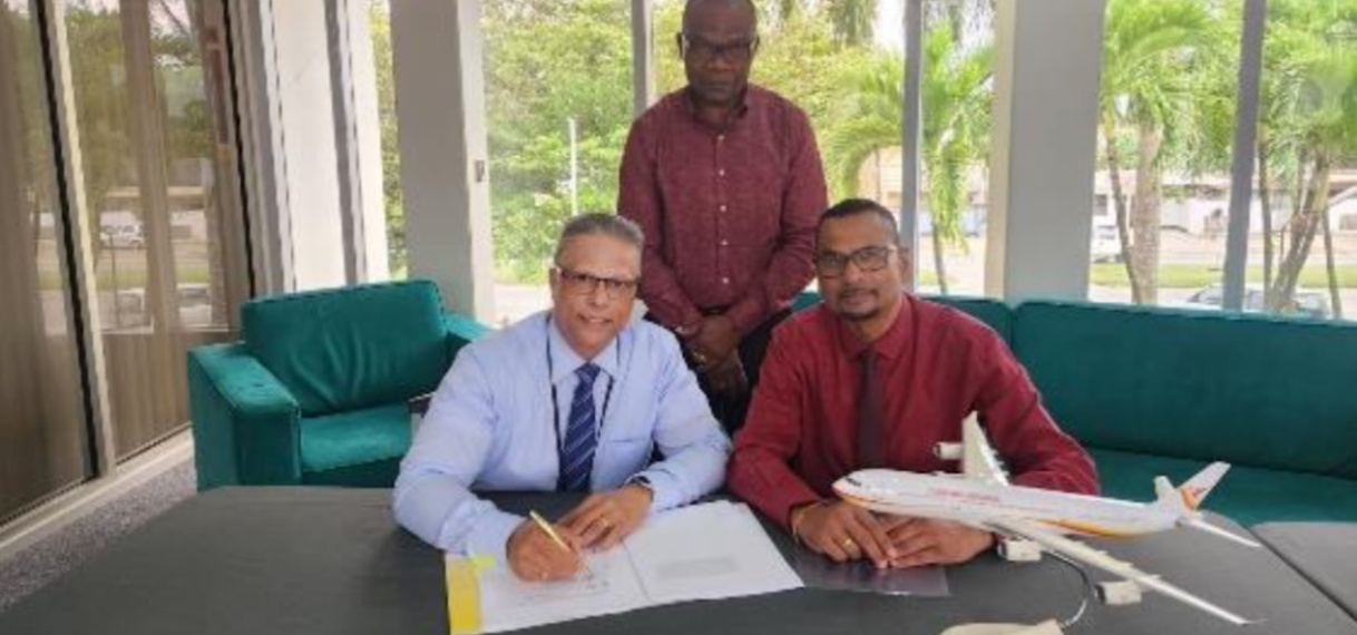 Surinam Airways ondertekend lease agreement met V2 Aviation DMCC.