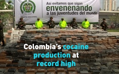 Cocaïnevangsten in Colombia breken record in 2022