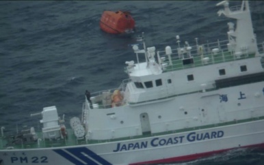 Vrachtschip gezonken bij Japan