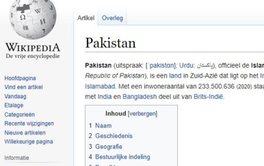 Pakistan haalt Wikipedia offline wegens godslastering