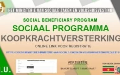 SoZaVo start fysieke registratie in Wanica, Para en Saramacca