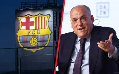 Barcelona eist vertrek voetbalbaas Tebas wegens ‘vals bewijs’ in omkopingszaak