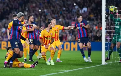 Barcelona bijt zich stuk op Girona en loopt ‘slechts’ een punt uit op Real Madrid