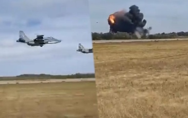 Russische straaljager stort neer tijdens trainingsvlucht