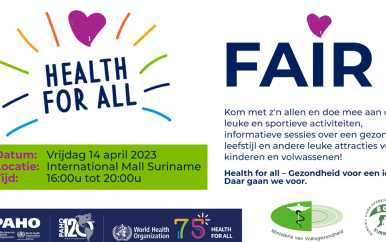 Volksgezondheid organiseert “Health for all Fair”