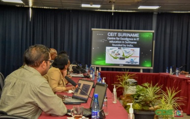BIBIS-minister heeft onderhoud met belanghebbenden projecten Suriname-India