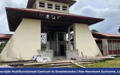 Newmont investeert US$ 150. 000 in multifunctioneel centrum voor Paramaccaanse gemeenschap