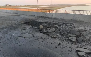 UPDATE: Belangrijke brug die Oekraïense vasteland met de Krim verbindt beschadigd