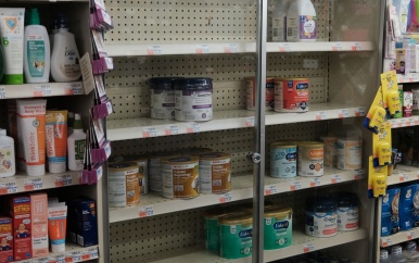 Schaarste aan babyvoeding en medicijnen