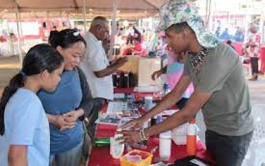 Het Surinaamse Rode Kruis hield onlangs een beurs in Nickerie