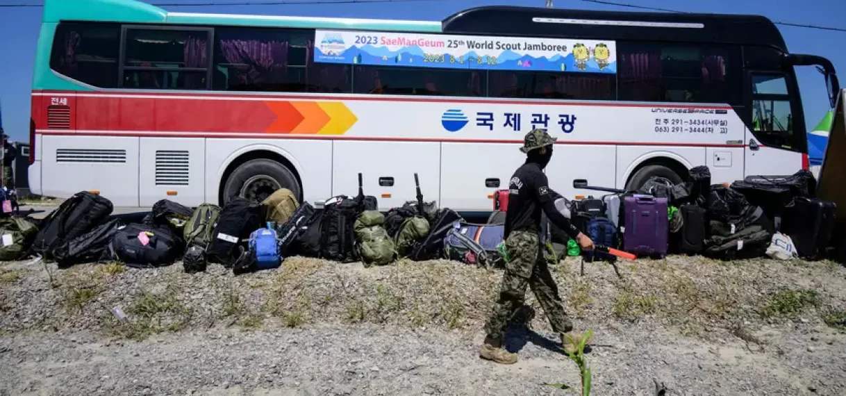 Zuid-Korea begint met evacuatie van tienduizenden scouts vanwege tyfoon