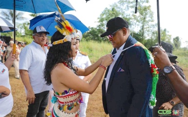 President Santokhi heeft een werkbezoek gebracht aan Kabalebo